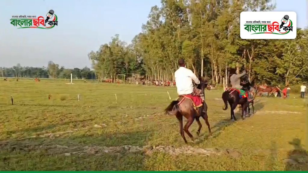 রৌমারীতে পল্লী প্রাণিচিকিৎসকদের উদ্যোগে ঘোড়দৌড় প্রতিযোগিতার উদ্বোধন